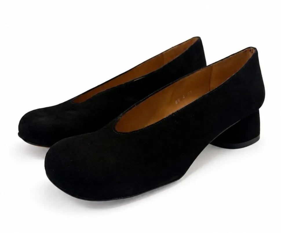 Audley pumps i sort semsket 22654