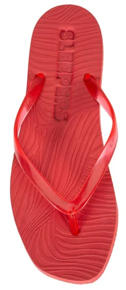 Sandal Tapered Transparant rød